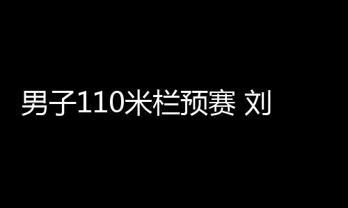 男子110米栏预赛 刘翔师弟谢文骏携手曾建航杀入决赛